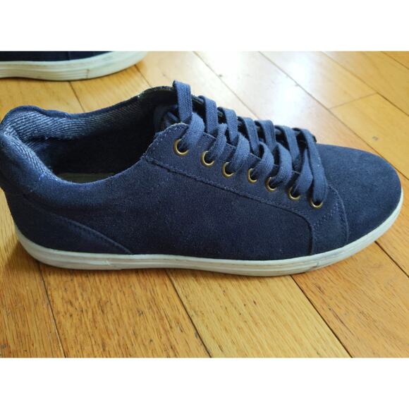 Samuel Windsor Navy Blue Sneakers Trainers Canvas Lace Up Size 9 Casual - Picture 3 of 10